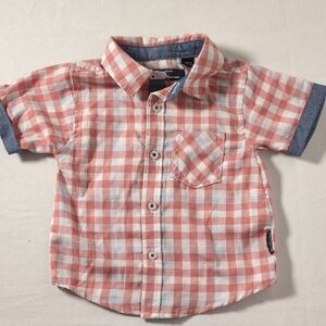 Ben Sherman Infant shirt red plaid